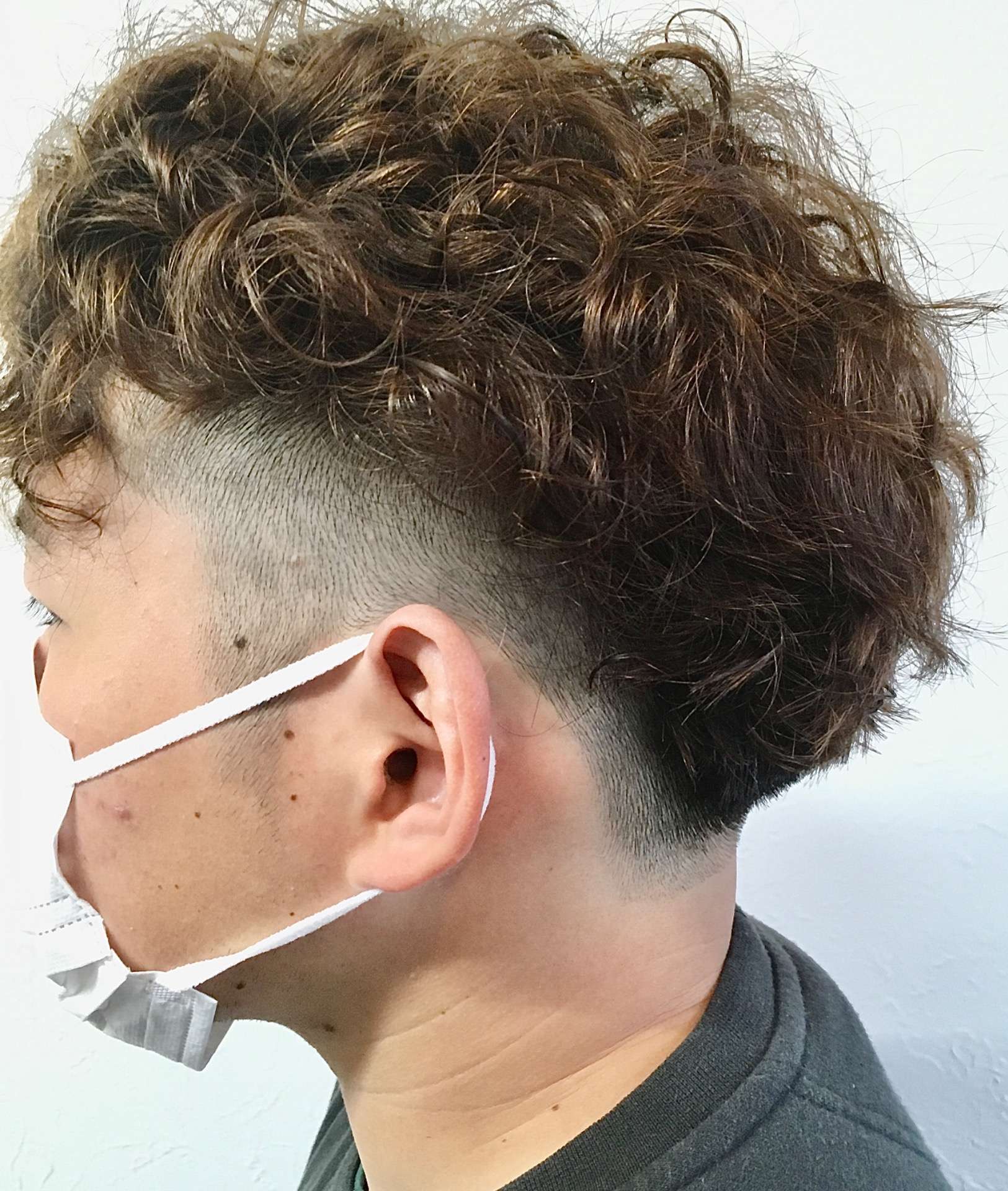 スパイラルパーマ、ツーブロック